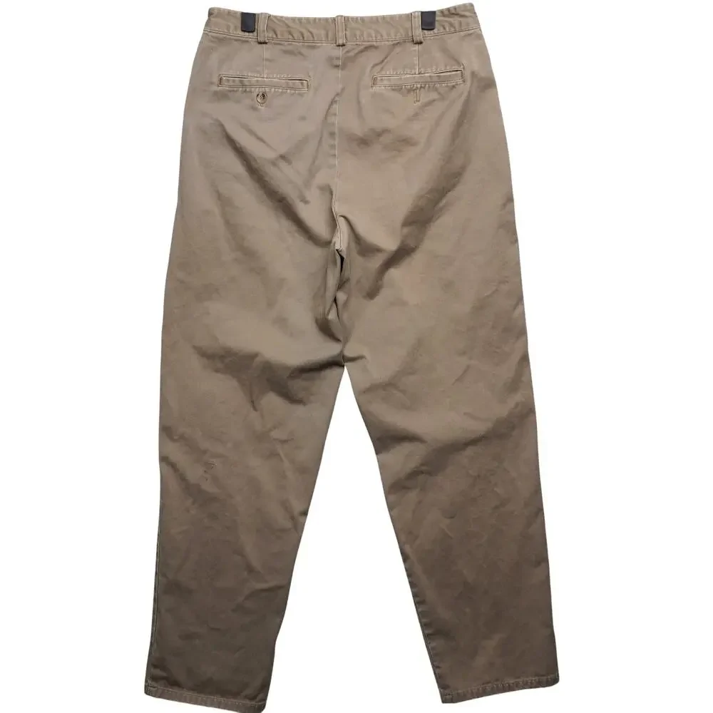 Vintage Banana Republic Khakis Flat Front Relaxed‎ Fit Tapered Size 34